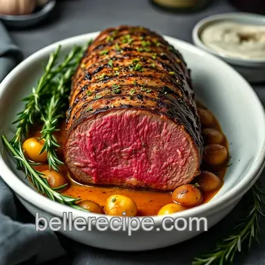 Perfectly Roasted Beef Tenderloin Oven Recipe: My Go-To Garlic Herb Delight Recipe Card