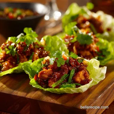 PF Changs Lettuce Wraps: The Ultimate Crispy Chicken Copycat Dupe Recipe Card