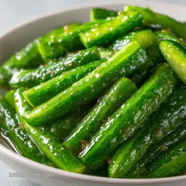 Pickled Cucumber Spears: Snappy