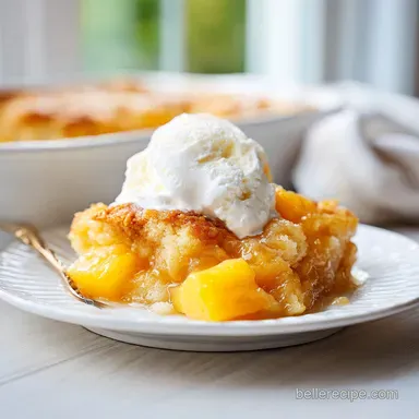 Pineapple Dump Cake Cobbler: Golden Baked Dessert for 12 Servings Recipe Card