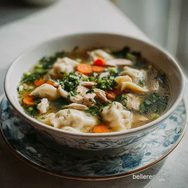 Potsticker Soup Recipe in 25 Minutes Recipe Card