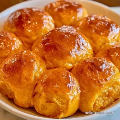 Pumpkin Dinner Rolls in 40 Minutes Recipe Card
