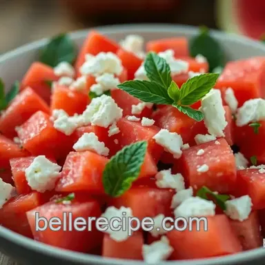 Easy & Refreshing Watermelon Feta Salad with Mint: My Summer Staple