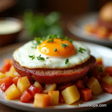 Ring Bologna Hash Recipe Pub Grub Breakfast Bliss Recipe Card