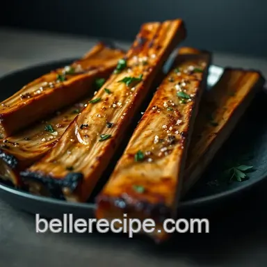 Roasted Bone Marrow with Parsley-Caper Salad & Toasted Baguette presentation