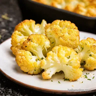 Easy Baked Cauliflower with Parmesan Herbs Recipe Card