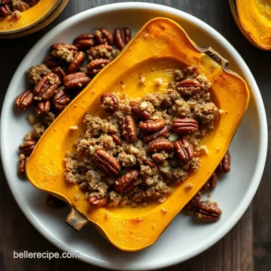 Roasted Delicata Squash with Maple-Pecan Crumble - Oh So Good! Recipe Card