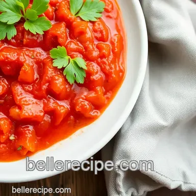 Red Bell Pepper Sauce: Easy & Delicious Recipe for Any Dish! Recipe Card