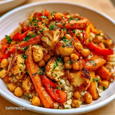 Roasted Vegetable Bowl in 45 Minutes Recipe Card