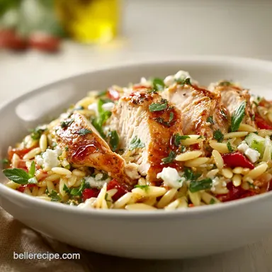 Rotisserie Chicken Orzo Skillet for 4 Servings