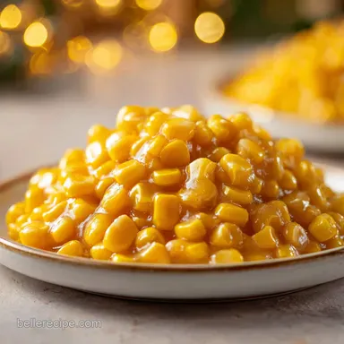 Rudys Cream Corn Recipe with Cream Cheese Recipe Card