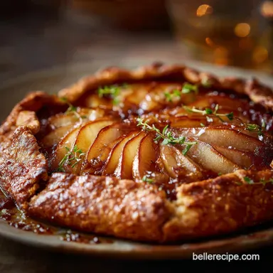 Asian Pear Recipes Rustic Ginger Galette with Flaky Crust Recipe Card
