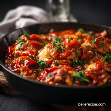 Rustic Chicken Cacciatore: Italian Comfort Food Recipe Card