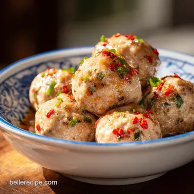 Saucy Asian Meatballs for 4 Servings Recipe Card