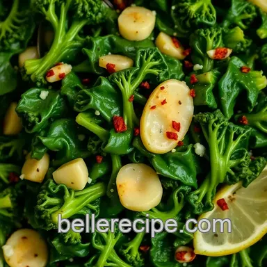 How to Cook Broccoli Rabe: Easy Saut&eacute;ed Garlic & Lemon Recipe Recipe Card