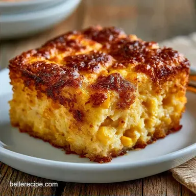 Cornbread Pudding Savory for 8 Servings