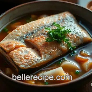 Savory Salmon Fish Head Soup: A Delight for Your Dinner Table