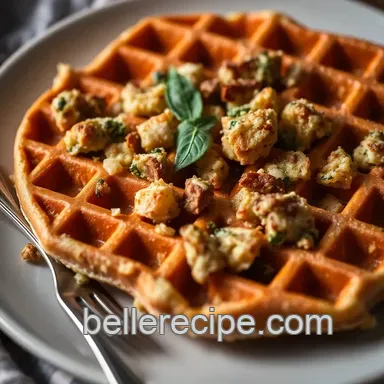 My Savory Stuffing Waffle Recipe: A Delightful Thanksgiving Treat Recipe Card