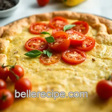Delicious Tarte à la Moutarde et Tomates: A Rustic French Classic Recipe Card