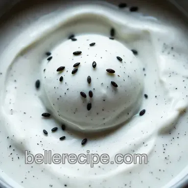 Silky Black Sesame Seed Ice Cream: A Creamy Delight presentation