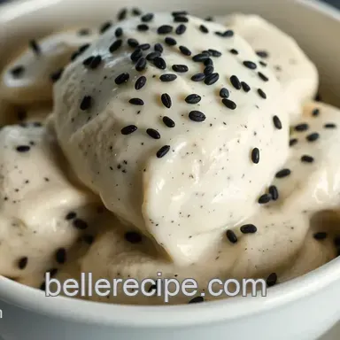 Deliciously Creamy Black Sesame Seed Ice Cream: A Must-Try Treat