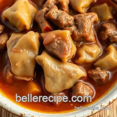 Easy Simmered Beef Tripe Menudo Delight: A Comforting Filipino Classic Recipe Card