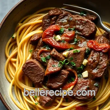 Easy & Juicy Steak Pasta: My Fail-Proof Herb Glazed Method Recipe Card