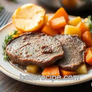 Easy & Juicy Slow Cooked Eye of Round Roast Comforting Meal: My Family Favorite