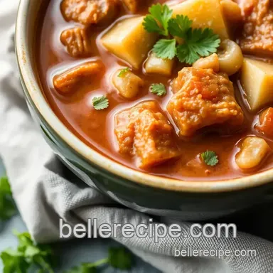 How to Make Slow Cooked Menudo: Comforting Hearty Soup for Family Gatherings Recipe Card