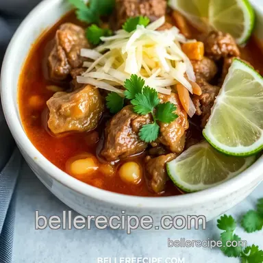 How to Make Hearty Slow Cooked Menudo with Amazing Flavor! Recipe Card