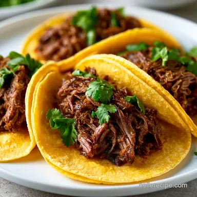 Slow Cooker Brisket Tacos: Tender Beef Recipe Card