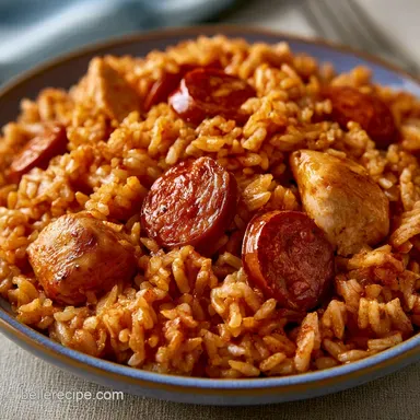 Slow Cooker Chicken Jambalaya: One-Pot Recipe Card