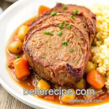 Easy & Juicy Slow Cooker Eye of the Round Roast Tender Joy: My Fail-Proof Herb Glazed Method Recipe Card