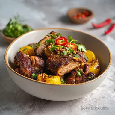 Cuban Recipe with Slow Roasted Pork with Crispy Skin Recipe Card