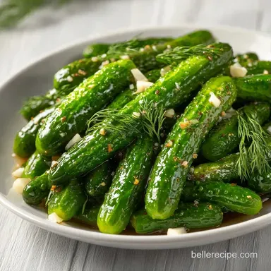 Crunchy Dill Pickles in 20 Minutes Recipe Card