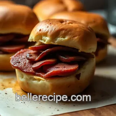 Smokin' Hot Smoked Bologna Sliders: A Tasty Twist on Tradition Recipe Card