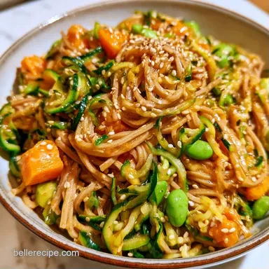 Soba and Zucchini Noodle Salad for 4 Recipe Card