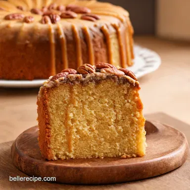 Southern Belle Pecan Caramel Cake A Southern Comfort Recipe Card