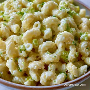 Creamy Southern Macaroni Salad Recipe Card