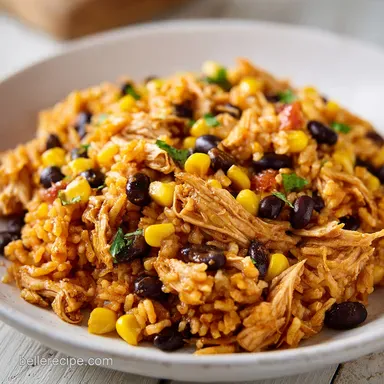Southwest Chicken Rice: Slow-Cooked Recipe Card