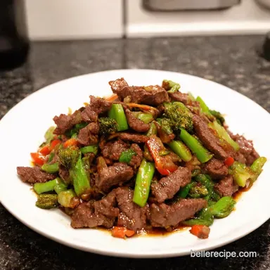 Speedy Beef Strips StirFry GingerGarlic Magic Recipe Card