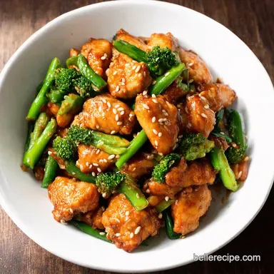 Speedy Sesame Chicken Stir-Fry: Easy Chinese Food Recipes Recipe Card