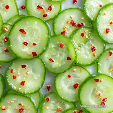 Spicy Cucumber Pickles for 8 Servings Recipe Card