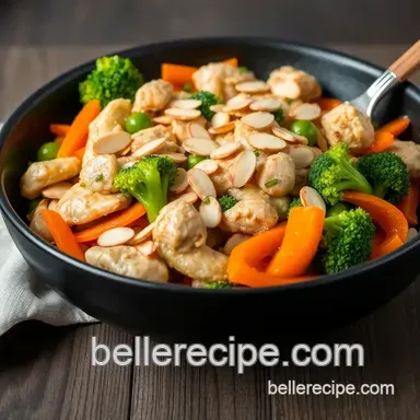 How to Make the Best Stir-Fry Chicken with Chopped Almonds! Recipe Card