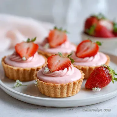 Pretty in Pink Dessert with Strawberry - Creamy Bites in 40 Minutes Recipe Card