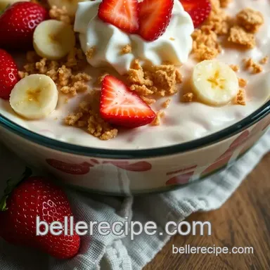 Easy and Irresistible Strawberry Crunch Banana Pudding: A Family Favorite Recipe Card