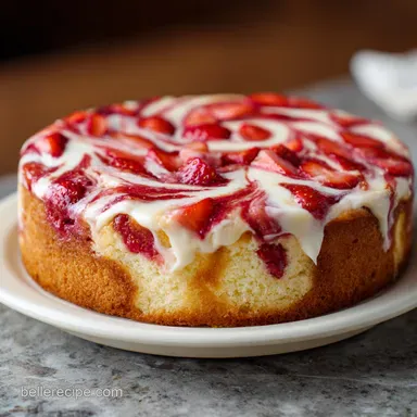 Strawberry Earthquake Cake in 55 Minutes Recipe Card