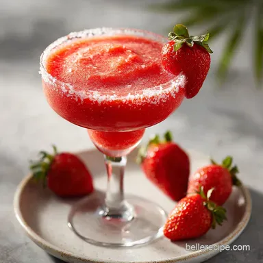 Strawberry Margarita Recipe: Silky Finish Recipe Card
