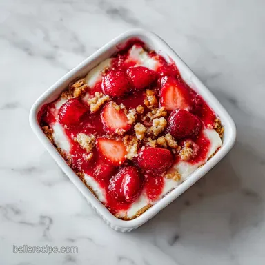 Strawberry Pretzel Salad in 30 Minutes Recipe Card