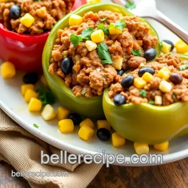 Stuffed Bell Peppers Without Rice: 5 Flavorful & Nutritious Ideas! Recipe Card